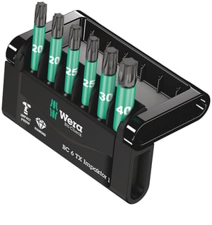 Wera Bit-Check Screwdriver Bits, 6-piece set