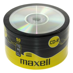 Maxell 624036 CD-R 700 MB 52x, 50-pack