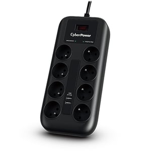 CyberPower Tracer III P0820SUF0-FR Überspannungsschutz Schwarz 8 x Netzsteckdose 200–250 V 1,8 m