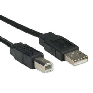 ROLINE 11.02.8867 USB 2.0 Cable, 0.8 m, USB A to USB B, 0.48 Gbit/s, Black