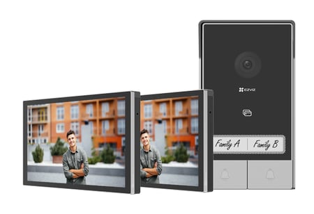 EZVIZ Kit HP7 wideodomofon 17,8 cm (7") Czarny, Srebrny