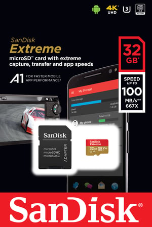 SanDisk Extreme 32 GB MicroSDHC UHS-I Klasa 10