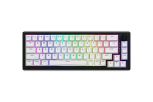 HATOR Skyfall Wireless 65 Gaming-tangentbord USB + RF Wireless + Bluetooth QWERTY US English Svart, Vit