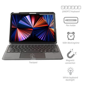 4smarts 496601 tangentbord för mobila enheter QWERTZ tyska USB + Bluetooth svart