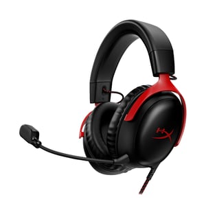 HyperX Cloud III — Gaming Headset (Black/Red)