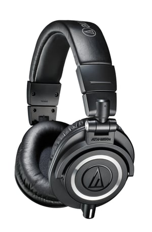 Audio-Technica ATH-M50X słuchawki/zestaw słuchawkowy Przewodowa Opaska na głowę Scena/studio Czarny