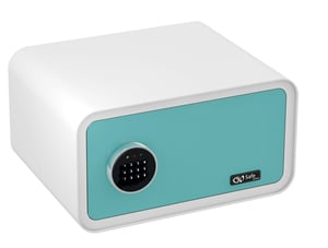Olympia GO Safe 200 Wall-Mounted Safe, Blue, White
