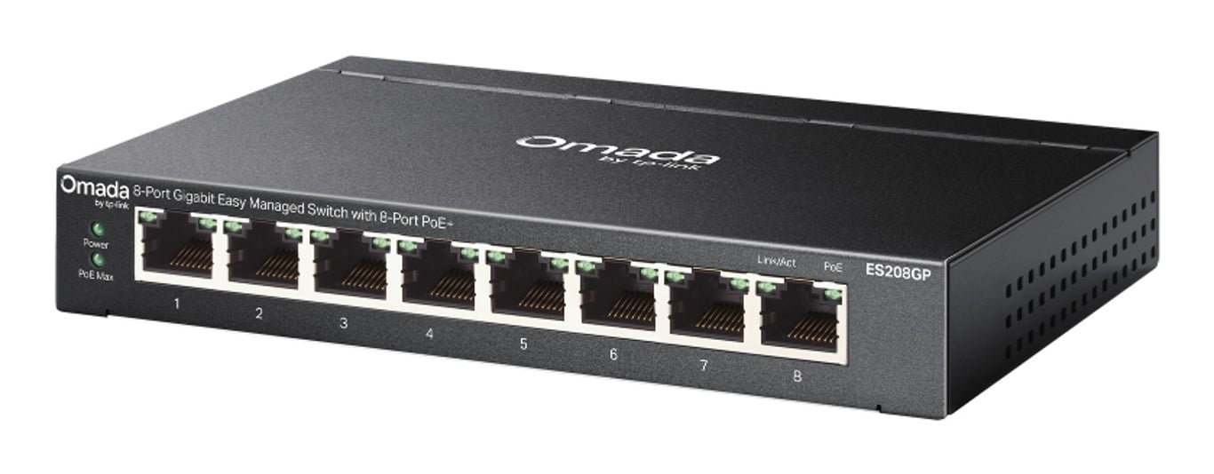фото Комутатор керований рівня 2 TP-Link Omada ES208GP