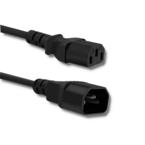 Qoltec 53896 kabel zasilające Czarny 1,8 m C13 panel C14 panel