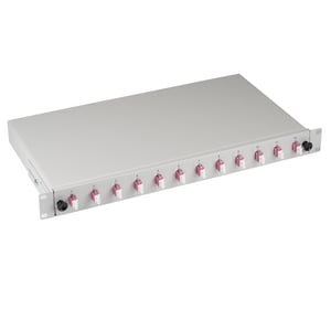EFB Elektronik B71901L12OM4 adapter światłowodowy LC 1 szt. Szary, Fioletowy
