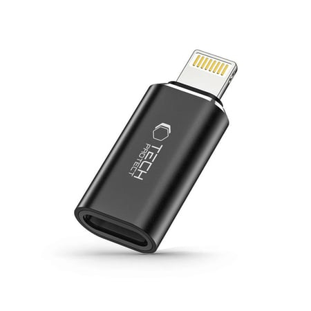 Tech-Protect 9490713933800 przejściówka do kabli Lightning USB-C Czarny