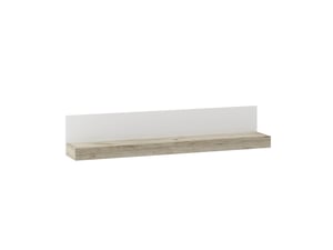 Tuckano Regal 140x26x23 ULTRA Eiche Craft grau/weiß glänzend