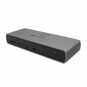 DICOTA D32006 kabelgebundene Thunderbolt-4-Dockingstation, Anthrazit