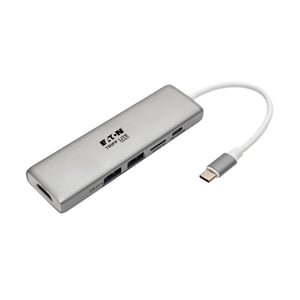 Tripp Lite U442-DOCK10-S USB 3.2 Gen 2 (3.1 Gen 2) Type-C Docking Station, Silver