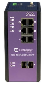 Extreme Networks 16803 Managed L2 Gigabit-Ethernet-Switch (10/100/1000) mit PoE-Unterstützung, schwarz, lila