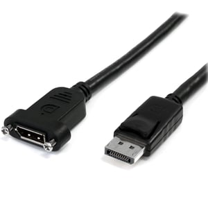 StarTech DPPNLFM3PW DisplayPort Cable, 0.9 m, Black