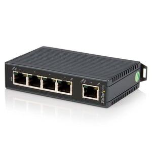 StarTech IES5102 przełącznik sieciowy Nie zarządzany Fast Ethernet (10/100) Czarny