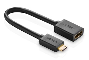 Ugreen 20137 kabel HDMI Mini-HDMI Czarny, Złoto