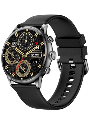myPhone Watch Elegant 2 3,63 cm (1.43") AMOLED 43.7 mm Cyfrowy 466 x 466 px Ekran dotykowy Czarny