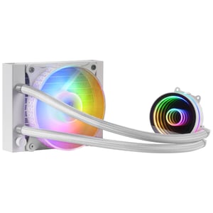 Mars Gaming MLONE120W PC-Kühlsystem – All-in-One-Flüssigkeitskühler für den Prozessor, 12 cm, weiß, 1 Stück.