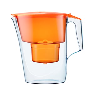 AQUAPHOR Time Dzbanek z filtrem do wody 2,6 l Pomarańczowy, Półprzezroczysty