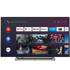 Toshiba 43UA3A63DG TV 109,2 cm (43") 4K Ultra HD Smart TV Wi-Fi Svart, Grå 350 cd/m²