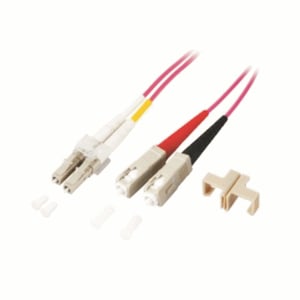 M-Cab 7003419 InfiniBand/Fiber Optic Cable, 5 m, LC to SC, Purple