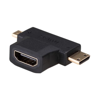Akyga AK-AD-23 HDMI-adapter för miniHDMI/microHDMI, svart