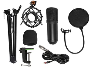 Tracer Microphone set Studio PRO Czarny Mikrofon stołowy