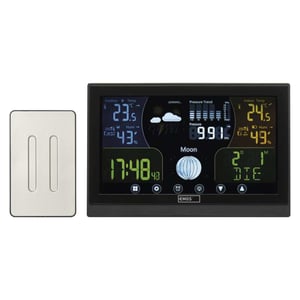Emos E6018 cyfrowa stacja meteorologiczna Czarny LED Bateria