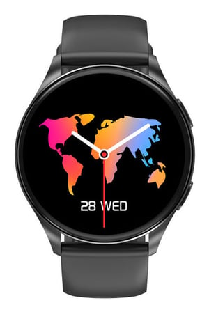 Blackview X20 3,63 cm (1.43") AMOLED 45.5 mm Cyfrowy 466 x 466 px Ekran dotykowy Czarny