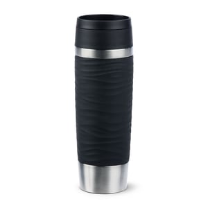 EMSA Travel Mug Waves Grande 500 ml Czarny, Stal nierdzewna