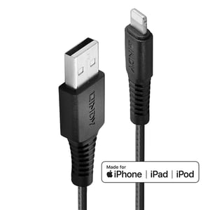 Lindy 31290 Lightning-Kabel 0,5 m Schwarz