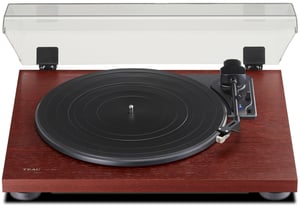 TEAC TN-180BT-A3 Plattenspieler mit Riemenantrieb Schwarz, Kirschbaum
