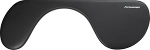 Mousetrapper Armrest – Asymmetrische Handgelenkauflage, Kunstleder, Schwarz
