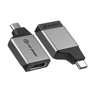 ALOGIC ULCHDMN-SGR externe USB-Grafikkarte 3840 x 2160 px Schwarz, Grau