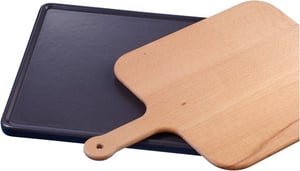 Bosch HEZ327000 Cutting Board, Metal, Wood, Black