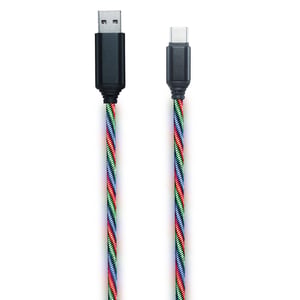2GO 797146 kabel USB 1 m USB B USB C Wielobarwny