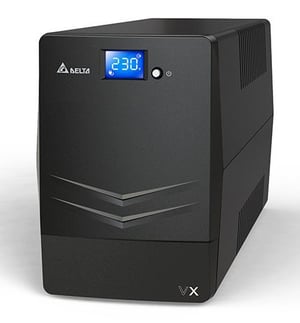 Delta Agilon VX-1500VA UPS-strömförsörjning, line-interactive-teknik, 1,5 kVA, 900 W, 6 x nätuttag