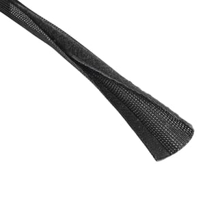 Hama 00220995 Cable Organizer, Universal Cable Sleeve, Black, 1 pc.