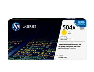 HP 504A oryginalny wkład z żółtym tonerem LaserJet