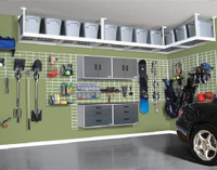 Aufbewahrung und Organisation in der Garage