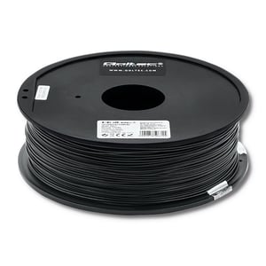 Qoltec 50670 3D-utskriftsmaterial Polymjölksyra (PLA) Svart 1 kg