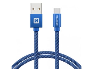 Swissten 71521308 kabel USB USB 3.2 Gen 1 (3.1 Gen 1) 2 m USB A USB C 0,48 Gbit/s Niebieski