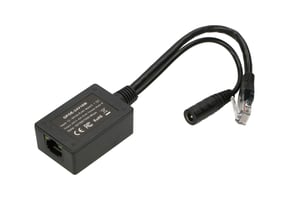 Extralink PoE-växel med 1 port, ingång 1x 1000 Mb/s RJ45/Jack 10–24 V, utgång 24 V