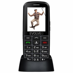 Evolveo EasyPhone EG 6.1 cm (2.4") 105 g Black Phone for Seniors