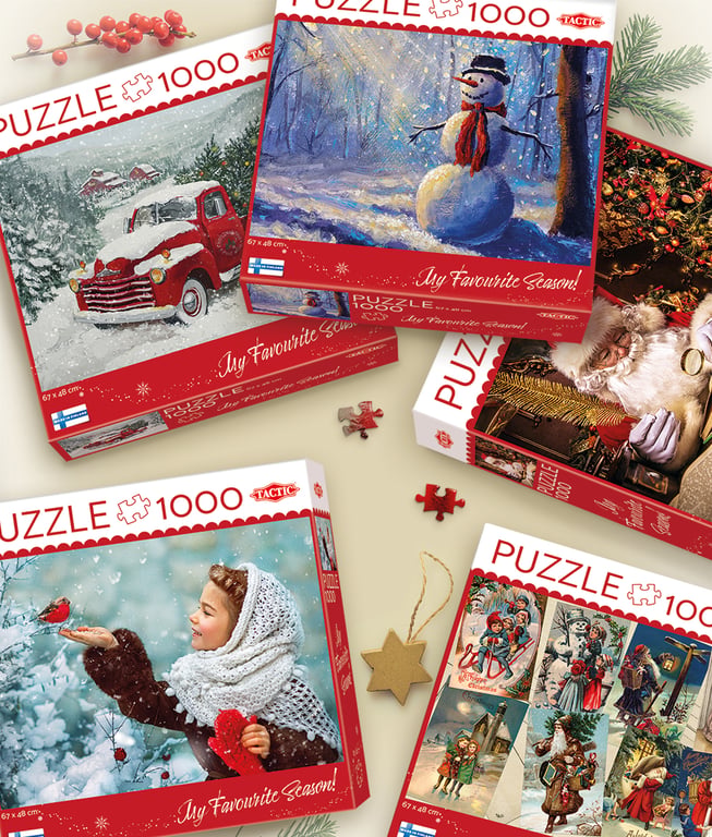 Tactic Puzzle Lovers Girl with Red Mittens 1000 el. puzzle