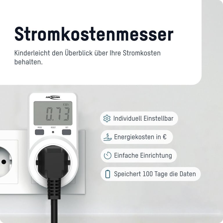Ansmann Energiekosten Messgerät APM1 Prąd przemienny
