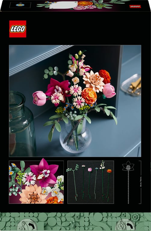 фото Блоковий конструктор LEGO Botanicals Милий рожевий букет квітів (10342)