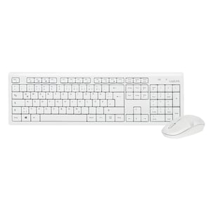 LogiLink ID0104W tangentbord Medföljande USB-mus Tyska Vit